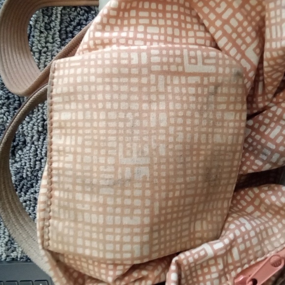 Fossil Key-per Tan Beige Qiulted Floral Nylon Crossbody Womens - Picture 10 of 11